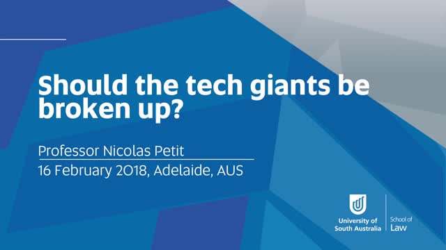 Law Evening- Should the Tech Giants be Broken Up?