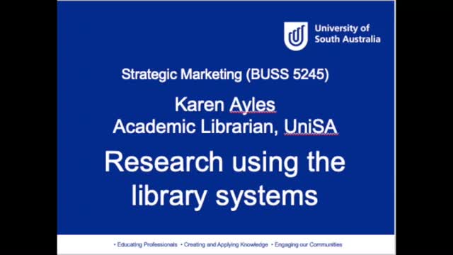 Research using the library