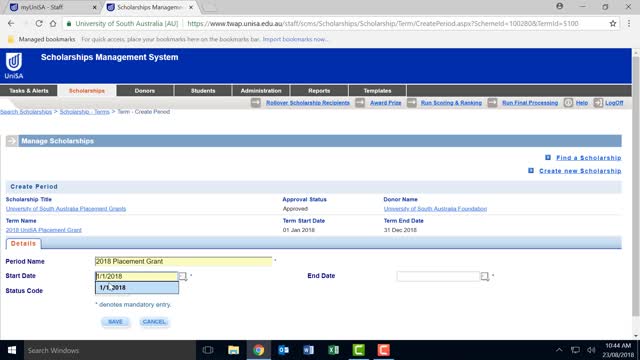 SCMS online training