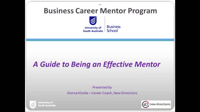 Business School Mentor Session 2018
